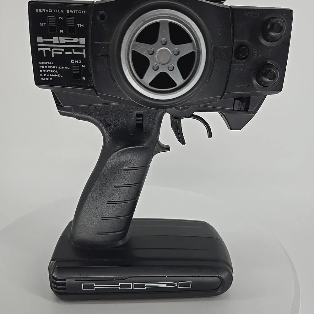 HPI racing TF-4 3-Channel AM‎ Radio Transmitter Untested For Parts Only
